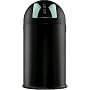 Wesco - Pushboy 50Lt Waste Bin - Black