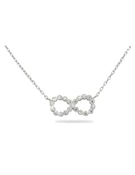 STERLING SILVER CZ INFINITY NECKLACE