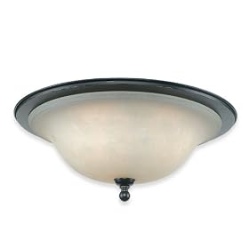 Royce Lighting RFM2247/3-46 Valhalla Flush Mount Ceiling Fixture Heirloom Bronze with Cream Snow Glass