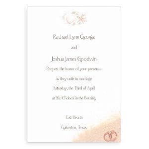 cheap beach wedding invitations