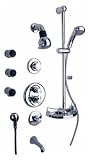 La Toscana by Paini SHOWER8BN Shower System, Brushed Nickel