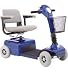 ** Product Options-> Color: Viper Blue, Fabric: Grey Vinyl ** Pride Mobility Rally 4 Wheel Scooter is sure to cause a stir with its futuristic styling, technologically advanced performance and overall great value - a combination irresistible and unmatched in the small scooter class. With the Rally, you'll stake your claim on a lifestyle of fun and freedom. Please Note: Batteries are not included with this scooter and can be purchased separately. Click here to view interactive demo: Rally