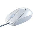 バッファローコクヨサプライ BUFFALO 光学式有線マウス USB接続 Lサイズ 白箱 RoHS対応 ライトグレー BOMULLGA