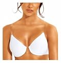 Lilyette Women's Invisible Solutions Full Support Underwire Bra with Clear Center and Straps #934