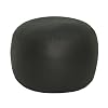 Leather Luxe Bean Bag  Bigfoot Footstool, Black