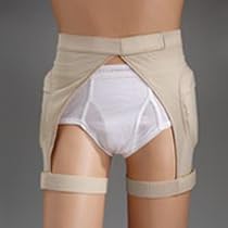 Posey Hipsters EZ-On Brief with High Density Poron Pads, Size: Large, Waist Size: 34-38'',