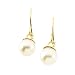 14K Yellow Gold 4 MM Pearl Children's Earrings