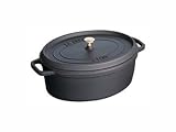 Staub 33CM/6.9L OVAL COCOTTE BLACK
