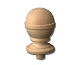 Pine Cannonball Finials Pkg. 10