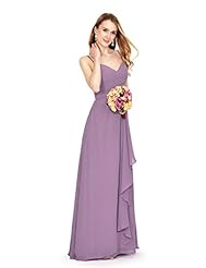 A-line Chiffon Ruched  Evening Dress/Homecoming Dress/Bridesmaid Dress/Prom Dress/Party Dress/Wedding Dress  With Ruffles