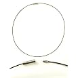 Black Cable Choker with Magnetic Clasp Necklace NEW