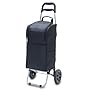 Picnic Time Insulated Cart Cooler with Wheeled Trolley, Black