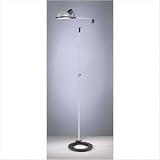 Lamps Floor Lamp in Silver with Metal Shade