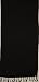 Half Sarong "Black Solid" 20" X 66"
