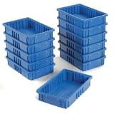 Dividable Grid Container 16-1/2x10-7/8x3-1/2 Blue. Package of 12