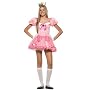 3PC Mario Bros. Princess Peach Cute Holiday Party Costume