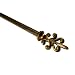 BCL Drapery Hardware 58FL48 48-Inch to 86-Inch Fleur-di-Lis Curtain Rod, Antique Gold