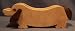 Wooden Bank - Dachshund
