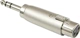 American Recorder (ART) XLR Female to 1/4 Male Stereo Adapter, Nickel