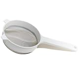 5-Inch Plastic and Stainless Steel Strainer - White by SCI