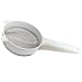 5-Inch Plastic and Stainless Steel Strainer - White