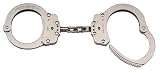 Peerless Handcuff Company, Chain Handcuff, Model P010, Chain Link Handcuff - Nickel Finish - Imported