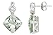 8 Carat Green Amethyst and Diamond 14K White Gold title=