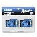 2-pack 1/2in Blue On White Pt-6-25 150 170