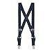 Suspender Store Mens Navy Side Clip Suspenders, 1.5-Inch Wide - Pin Clip