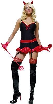 Pinstriped Devil Sexy Costume