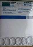 LUXURY WHITE SHOWER CURTAIN 2M (200CM X 200CM) NEW