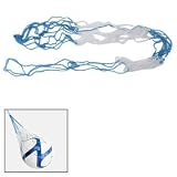 2 Pcs Football Basketball White Blue Nylon Carrier Net Bag