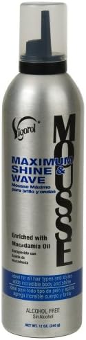 Vigorol Mousse - Max Shine 12 oz. (Pack of 2)