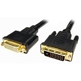 Cables Unlimited PCM-2286-15 DVI D Dual Link Extension Cable (15 Feet, Black)