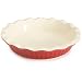 Good Cook 9 Inch Ceramic Pie Plate, Red