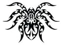 Tribal Spider Temporary Tattoo