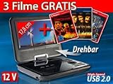 Produkt-Bild: auvisio Portabler DVD-/Media-Player "DMP-700" mit 7"-TFT inkl. 6 Filme