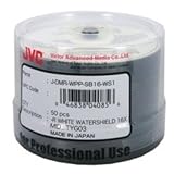 300 JVC Taiyo Yuden 16X DVD-R 4.7GB Water Shield White Inkjet Hub Printable