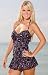 Beach Belle® Seeing Spots Sweetheart Twist Front Bandeau Swimdress - Women's Swimsuit...