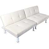 SCHLAFSOFA ca. 177 x 87 x 74 cm (LXBXH) weiss - BETTSOFA SCHLAFCOUCH SOFA BETTCOUCH LOUNGE COUCH -