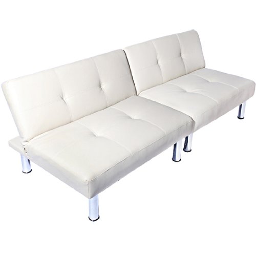 SCHLAFSOFA ca. 177 x 87 x 74 cm (LXBXH) weiss - BETTSOFA SCHLAFCOUCH SOFA BETTCOUCH LOUNGE COUCH -