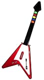 Playstation 2 / PS2 Edge Wired Guitar Controller for Gh / Gh2 / Gh3 / Gh Encore / Rock Band - Red