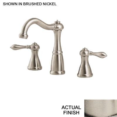 Price Pfister 049M0BK Marielle Double-Handle Widespread Lavatory Faucet with Pop-Up, Brushed Nickel