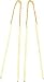 14K Yellow Gold Tube Threader Earrings Jewelry New |B