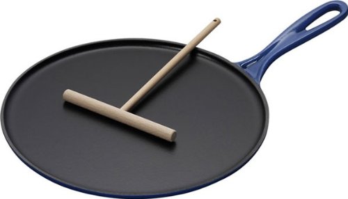 Le Creuset Enameled Cast-Iron 10-2/3-Inch Crepe Pan, Cobalt
