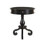 Jaden Round Table in Distressed Black