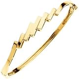 14K White Gold Hinged Bangle Bracelet