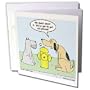 Rich Diesslins Funny General Cartoons - Dog Fire Hydrant Discussions - Cell Phones - Greeting Cards-6 Greeting Cards with envelopes