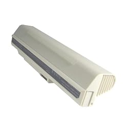 Aspire One Battery 9-cell 7800mAh Netbook Battery Lasts up to 12:10 Hours Longer Than the 3 or 6 Cells Acer Aspire One Battery -- Color: White