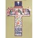JIm Shore Nativity Cross Hanging Ornament